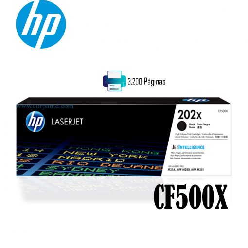 Toner Hp 202X Negro