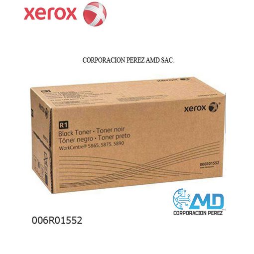 TONER XEROX 006R01552 WorkCentre 5865 5875 5890, Color Negro, Rendimiento 110,000PG.