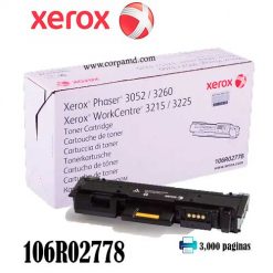 TONER XEROX 106R02778 NEGRO