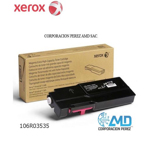 TONER XEROX 106R03535 PARA C400C405, Color magenta, Rendimiento 8,800 págs.