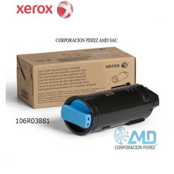 TONER XEROX 106R03881 VERSALINK C500/C505, color: CIAN, Rendimento: 5,200 páginas