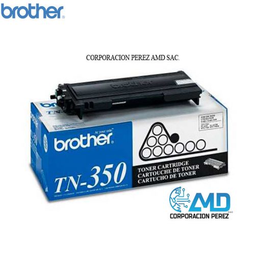 TONER BROTHER TN350, MFC7820N /7220, HL2070N/7420/2040, COLOR: NEGRO, Rendimiento: 2500 páginas.