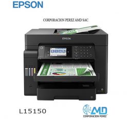 Impresora multifuncional a color EPSON ECOTANK L15150, Marca EPSON, Modelo L15150, Funciones Impresora, escáner, copiadora y Fax. Funciones de FAX Blanco y negro o a color.