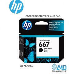 TINTA HP 3YM79AL (667) BLACK (DJ 2775 4175)