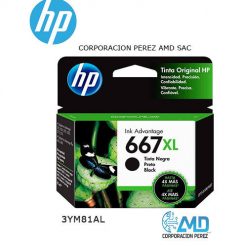 TINTA HP 3YM81AL (667XL) BLACK (DJ 2775 4175)