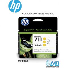 TINTA HP CZ136A (711) YELLOW 3 PACK 29 ML