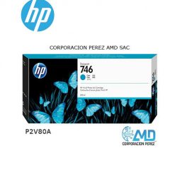 TINTA HP P2V80A (746) 300ML CIAN PARA Z6 Z9