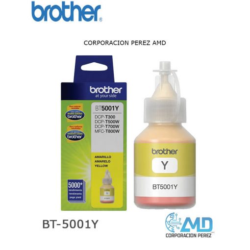 TINTA BROTHER BT-5001Y YELLOW DCP-T300W500W700W