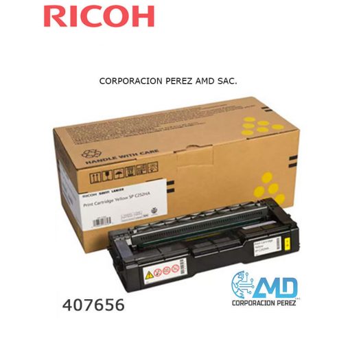 TONER RICOH 407656 SP C252DN YELLOW 6,000 PAG