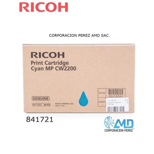 TONER RICOH 841721 MP CW22002201 CYAN