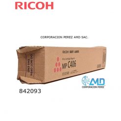 TONER RICOH 842093 MP C406 MAGENTA 6,000 PAG