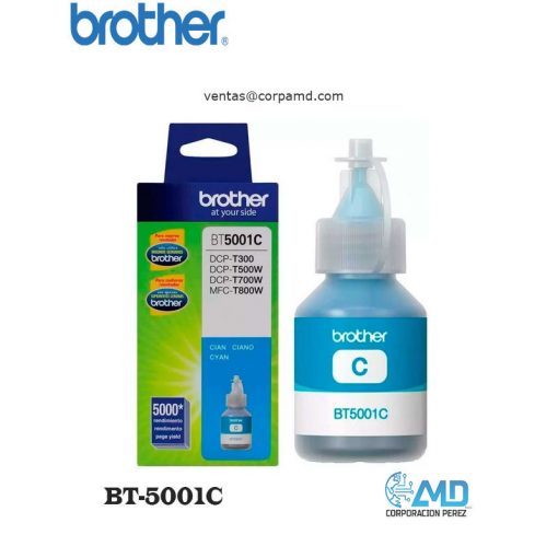 TINTA BROTHER BT-5001C CIAN DCP-T300W500W700W