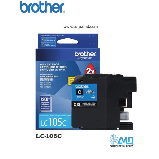 TINTA BROTHER LC-105C CIAN MFC-J4510DW 1200 PAG