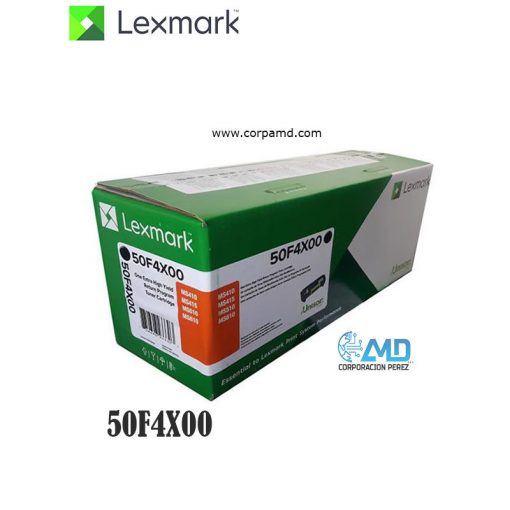 TONER LEXMARK 50F4X00 10,000 PAG