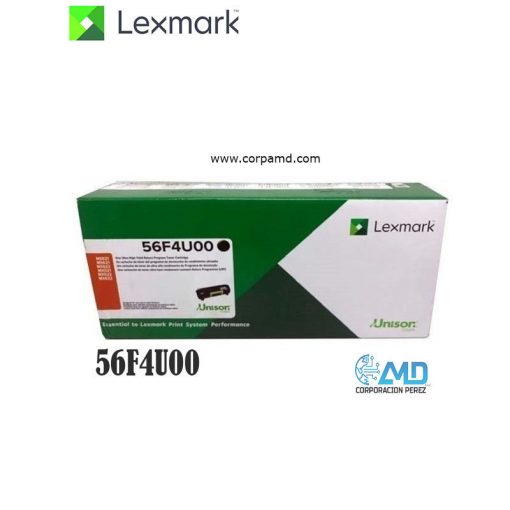 TONER LEXMARK 56F4U00 25,000 PAG