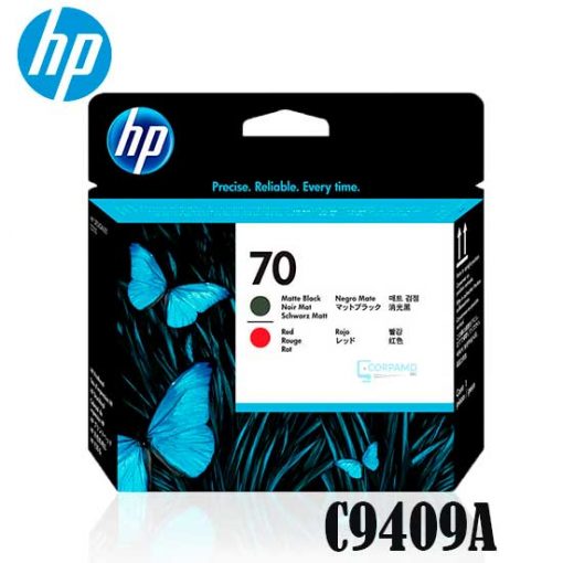 Cabezal Hp 70 (C9409A) Matte Black Y Red